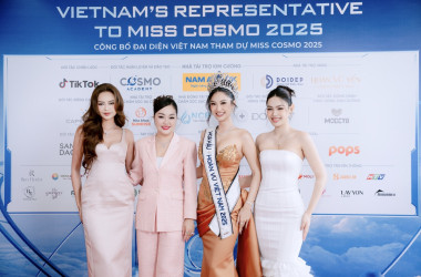 Hoàng Thanh Nga rạng rỡ tại lễ công bố Miss Cosmo